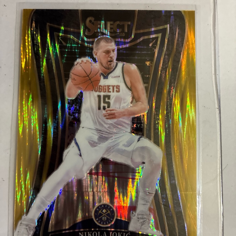 2024-2025 Panini Select Basketball #313 Nikola Jokic Gold tectonic Prism 06/10